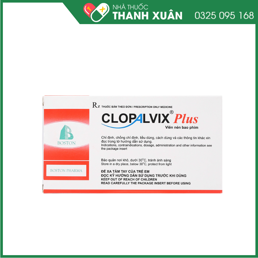 Clopalvix Plus phòng ngừa xơ vữa động mạch, phòng ngừa huyết khối